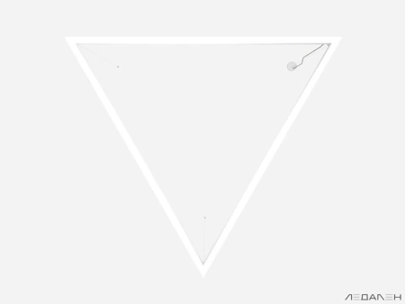 Купить треугольный светильник triangolo 3000k 69w с доставкой