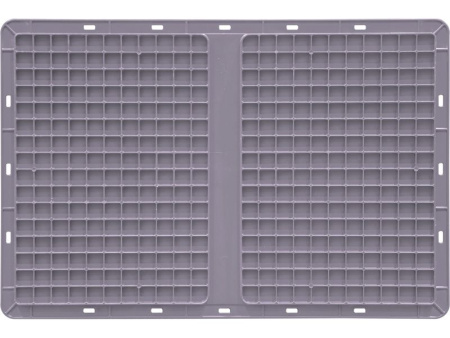 Ящик сплошной 600×400×280 мм, объем 67.2 л., арт.: SPK 6028, серый, код: 24287