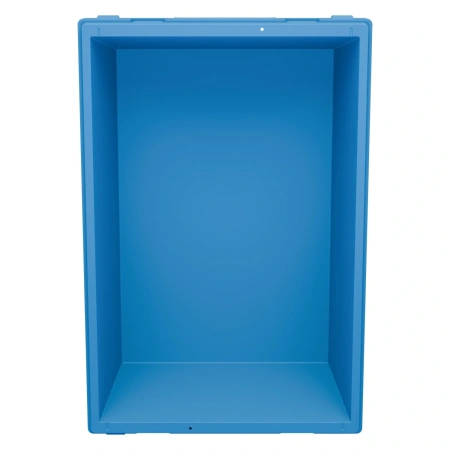 Вкладываемый контейнер INSTORE KV-6416 600x400x165 мм голубой со сплошным дном
