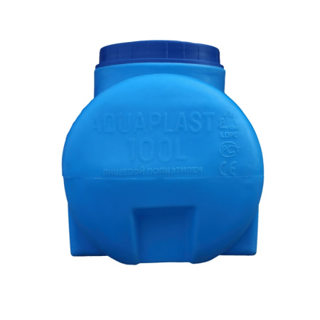 Овально-горизонтальная емкость Aquaplast 100 л Синий