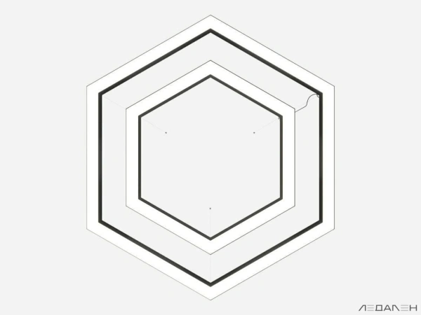 Заказать шестиугольный светильник hexagon duo 6000k 78w артикул  с доставкой