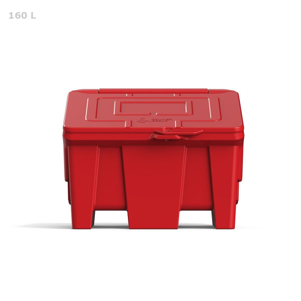 Ящик 160 л с крышкой серый