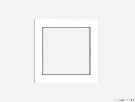 Купить квадратный светильник quadro foro 3000k 52w с доставкой