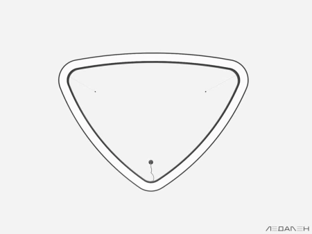 Купить треугольный светильник triangolo soft xl 4000k 156w с доставкой