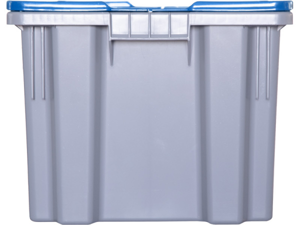 Ящик с крышкой п/э 600х400х315 сплошной, гладкое дно, морозостойкий Safe PRO, код: 33150