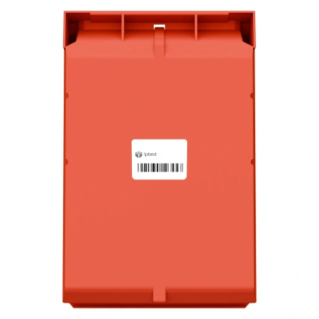 Складской лоток Logic Store 350х225х150 мм красный с отверст. для продольн. перегород. и накл. 100х70 мм