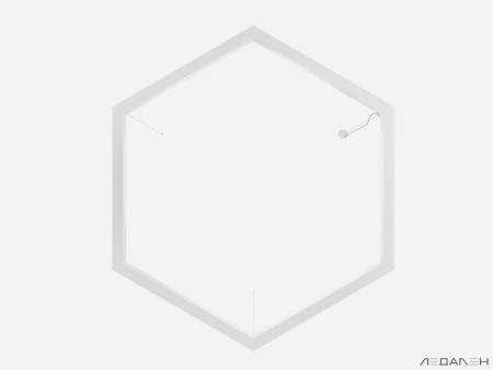Купить шестиугольный светильник hexagon side 5000k 216w с доставкой