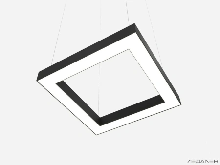 Купить квадратный светильник quadro foro 3000k 52w с доставкой