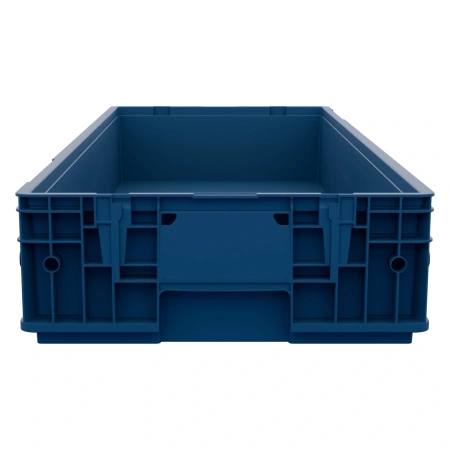 Ящик R-KLT 12415 1194x396x147,5 мм синий индиго со сплошными стенками и дном