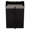 Складской лоток Logic Store 350x225x200 мм чёрный ЭКО с отверстиями для продольной перегородки