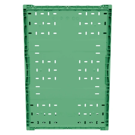 Складной ящик FC-6418 600х400х180 мм зелёный перфорированный