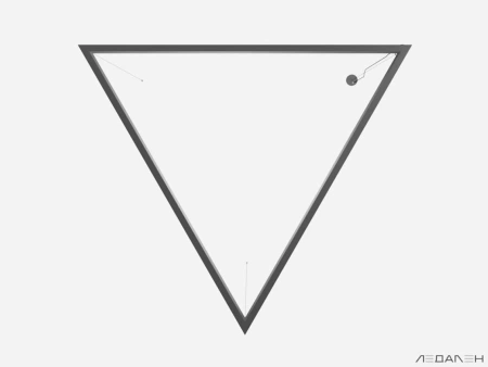 Купить треугольный светильник triangolo side 6000k 39w с доставкой