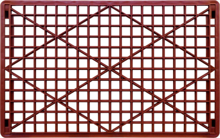 Ящик перфорированный 740×460×102, арт.: 402, объём 25, красный, код: 00451