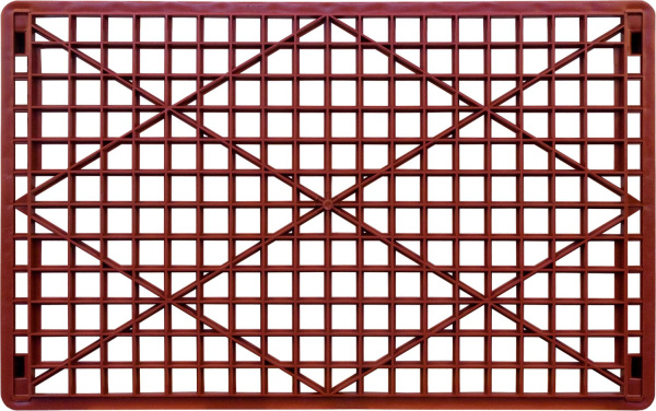 Ящик перфорированный 740×460×102, арт.: 402, объём 25, красный, код: 00451