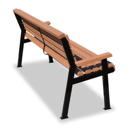 Скамейка стальная «Модерн» 3,0 м (3 опоры)