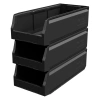 Складской лоток Logic Store 500х225х150 мм чёрный ЭКО с отверстиями для перегородок N2 (12.405.2)