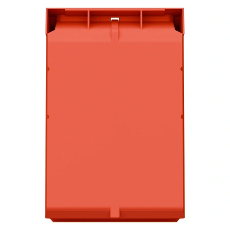 Складской лоток Logic Store 350x225x150 мм красный с отверстиями для продольной перегородки