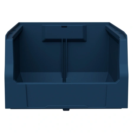 Складской лоток Logic Store 350x225x150 мм синий индиго с отверстиями для продольной перегородки