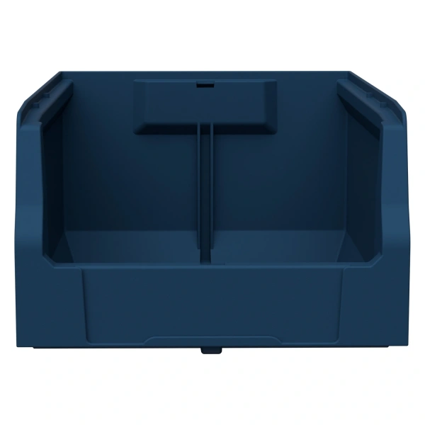 Складской лоток Logic Store 350x225x150 мм синий индиго с отверстиями для продольной перегородки