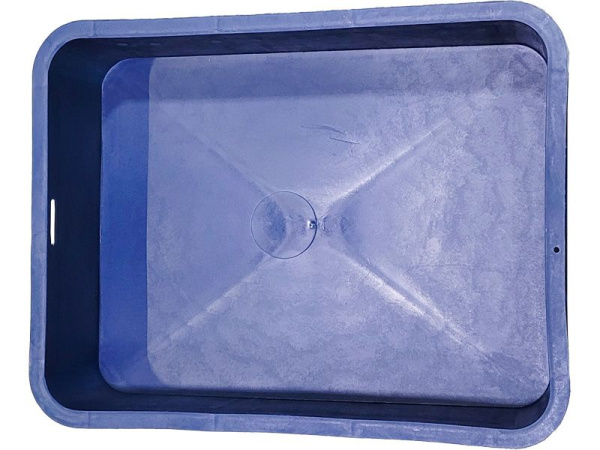 Ящик сплошной 430×330×110 мм, объем 12 л., арт.: 405, синий, код: 00432