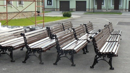 Скамейка чугунная «Классика» 3,0 м (3 опоры)
