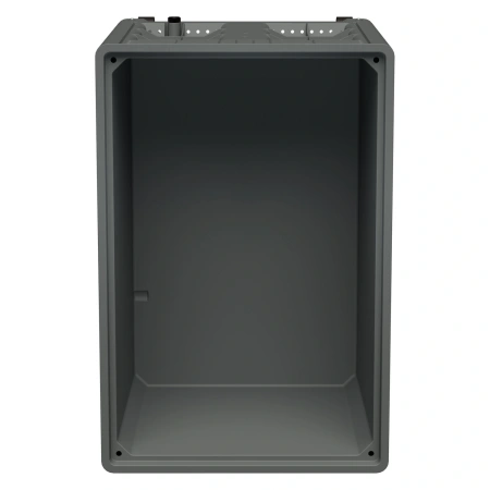 Большой контейнер 1200х800х920 мм iBOX светло-серый со сплош. стенками и дном, на колёсах с пробкой 1 дюйм