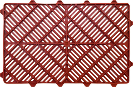 Ящик перфорированный 600×400×150, арт.: 216, объём 27, красный, код: 01168