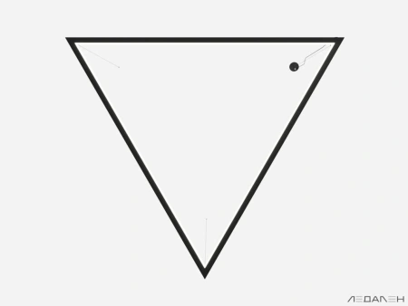 Купить треугольный светильник triangolo dentro 6000k 18w с доставкой