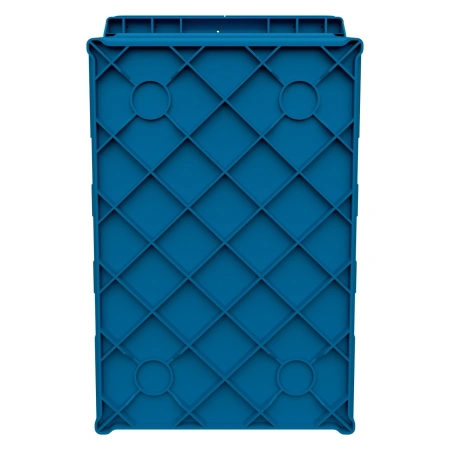 Вкладываемый контейнер INSTORE KVR-6442 600х400х420 мм голубой с усиленным дном и распашной крышкой