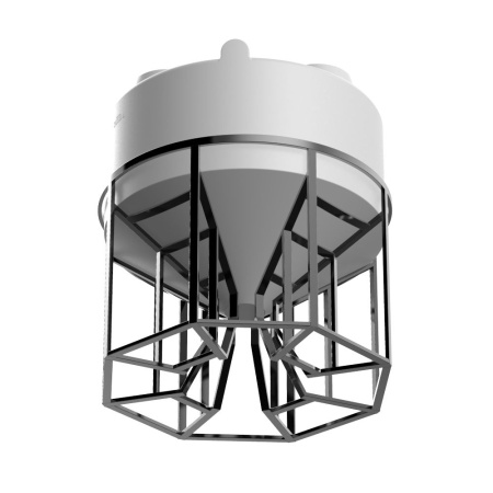 Емкость KV 3000 литров с лопастной мешалкой Белая