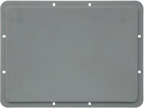 Ящик сплошной 400×300×220 мм, объем 21 л., арт.: ЕС 4322.2, серый, код: 14174