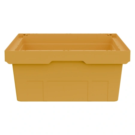 Вкладываемый контейнер INSTORE KV-6427 600x400x272 мм жёлтый со сплошным дном