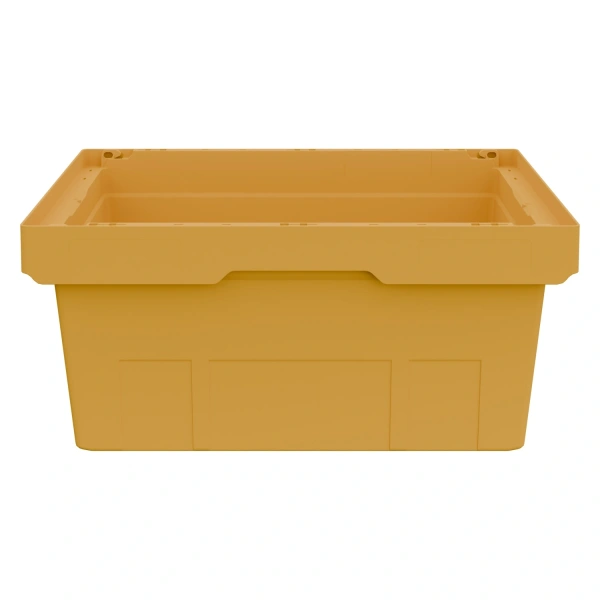 Вкладываемый контейнер INSTORE KV-6427 600x400x272 мм жёлтый со сплошным дном