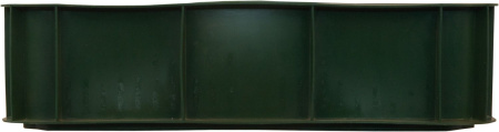 Ящик сплошной 430×330×110 мм, объем 12 л., арт.: 405, зелёный, код: 00433