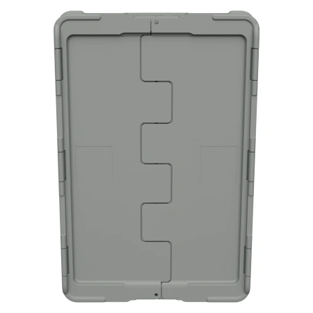Вкладываемый контейнер INSTORE KV-6442.1 600х398х420 мм серый со сплошным дном и распашной крышкой