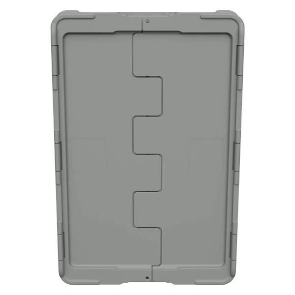 Вкладываемый контейнер INSTORE KV-6442.1 600х398х420 мм серый со сплошным дном и распашной крышкой