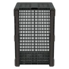 Большой контейнер 1200x800x800 мм iBOX серый c перфорированными стенками и дном, на полозьях