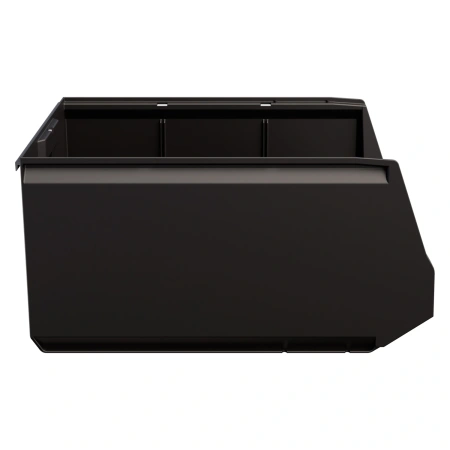 Складской лоток Logic Store 500х300х250 мм чёрный ЭКО с отверстиями для перегородок N2 (12.407.2)