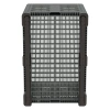 Большой контейнер 1200x800x800 мм iBOX светло-серый c перфорированными стенками и дном, на полозьях