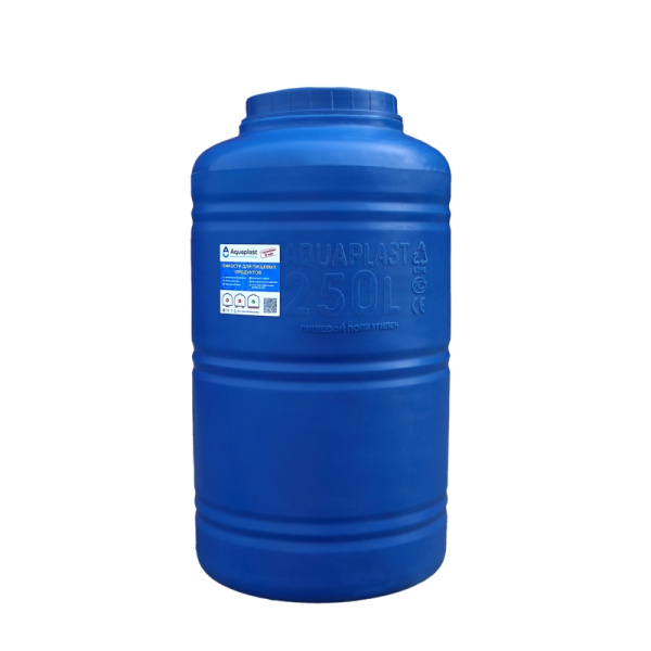 Овально-вертикальная емкость Aquaplast 250 л Синий