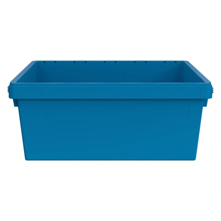 Вкладываемый контейнер INSTORE KV-8632.1 800х600х320 мм голубой со сплошным дном и штабельным упором