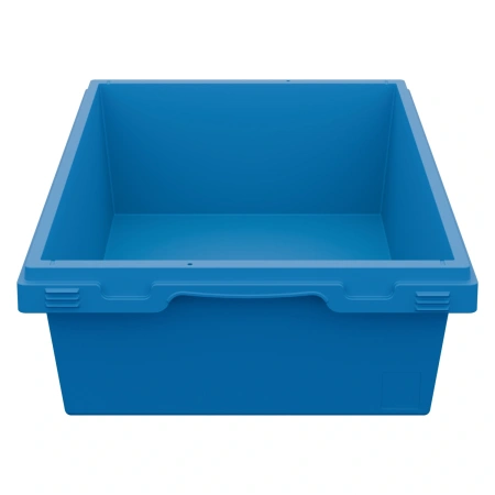 Вкладываемый контейнер INSTORE KV-6416 600x400x165 мм голубой со сплошным дном