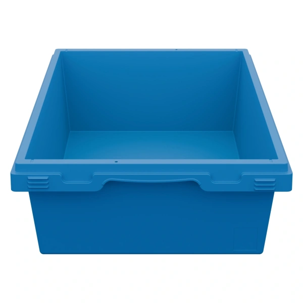 Вкладываемый контейнер INSTORE KV-6416 600x400x165 мм голубой со сплошным дном