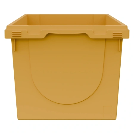 Вкладываемый контейнер INSTORE KV-6432 600x400x325 мм жёлтый с усиленным дном