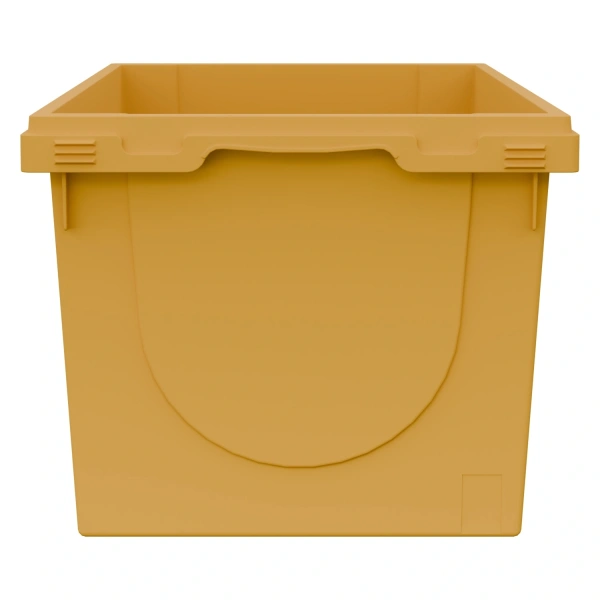 Вкладываемый контейнер INSTORE KV-6432 600x400x325 мм жёлтый с усиленным дном