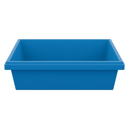 Вкладываемый контейнер INSTORE KV-6416 600x400x165 мм голубой со сплошным дном