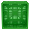 Большой контейнер 1130x1130x760 мм iBOX салатовый c перфорированными стенками и дном, на ножках