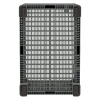 Большой контейнер 1200x800x800 мм iBOX светло-серый c перфорированными стенками и дном, на ножках