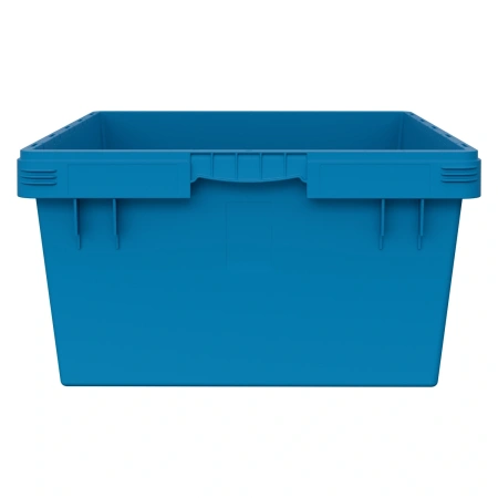 Вкладываемый контейнер INSTORE KVR-8634.1 800х600х340 мм голубой с усиленным дном и штабельным упором