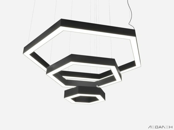 Заказать шестиугольный светильник hexagon trio 6000k 126w артикул  с доставкой